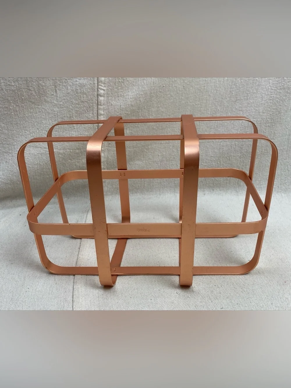Umbra Pulse matte Copper 6 bottle Wine rack
